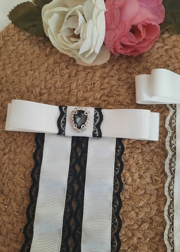 dantel işlemeli otomatik toka - Görsel 9