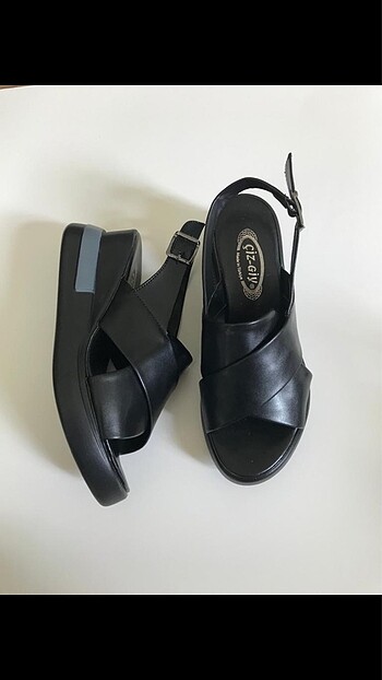 Siyah Yazlık Sandalet | Çiz-Giy