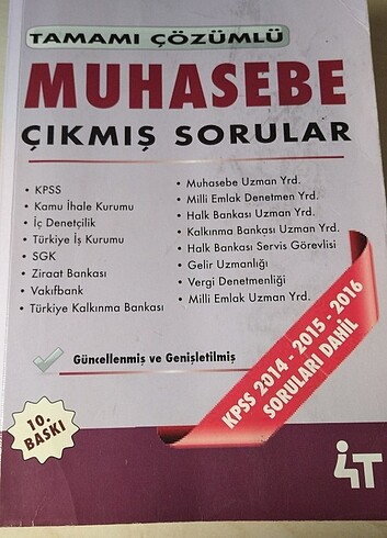 Ferhat Yıldız KPSS A Muhasebe Çıkmış Sorular 