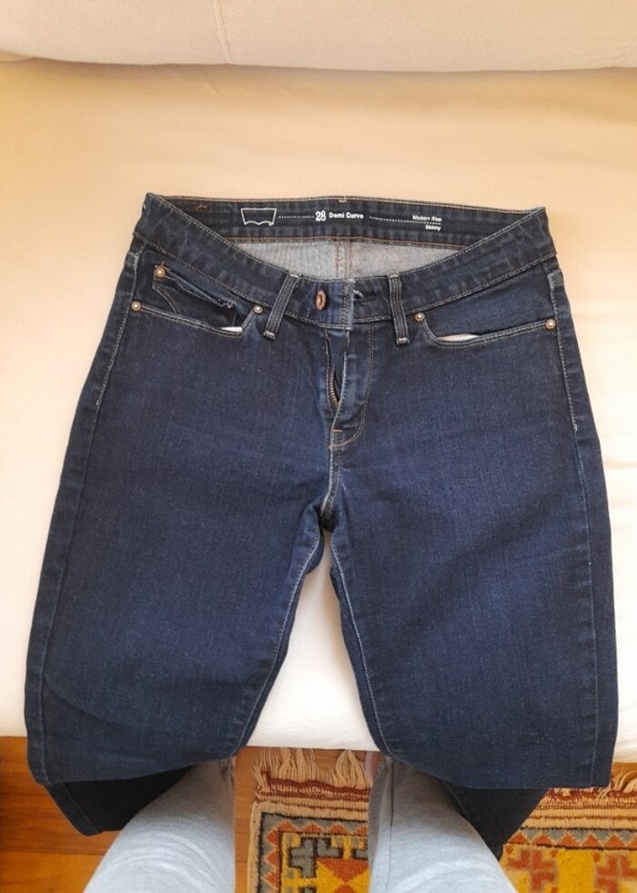 Levis 28x30 lacivert kot pantolon - Görsel 5