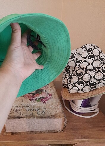 Zara marka yeşil renk sapka - Görsel 2