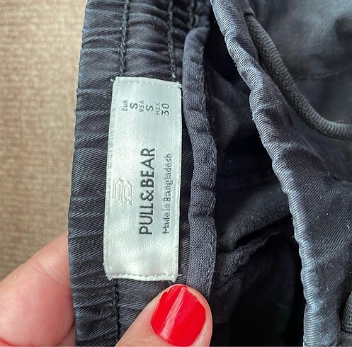 Pull and Bear Pull bear S beden erkek çocuk kanvas pantolon