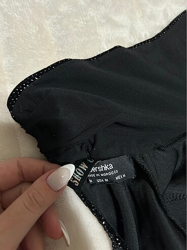 s Beden Sırt Dekolteli Bershka Crop