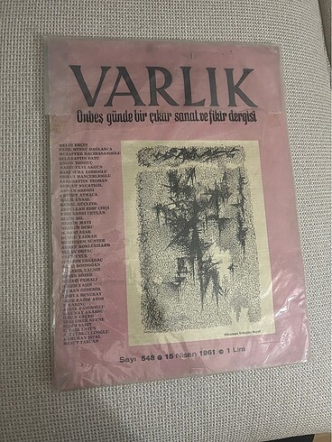 Varlık Dergisi Orijinal 1961 sayısı