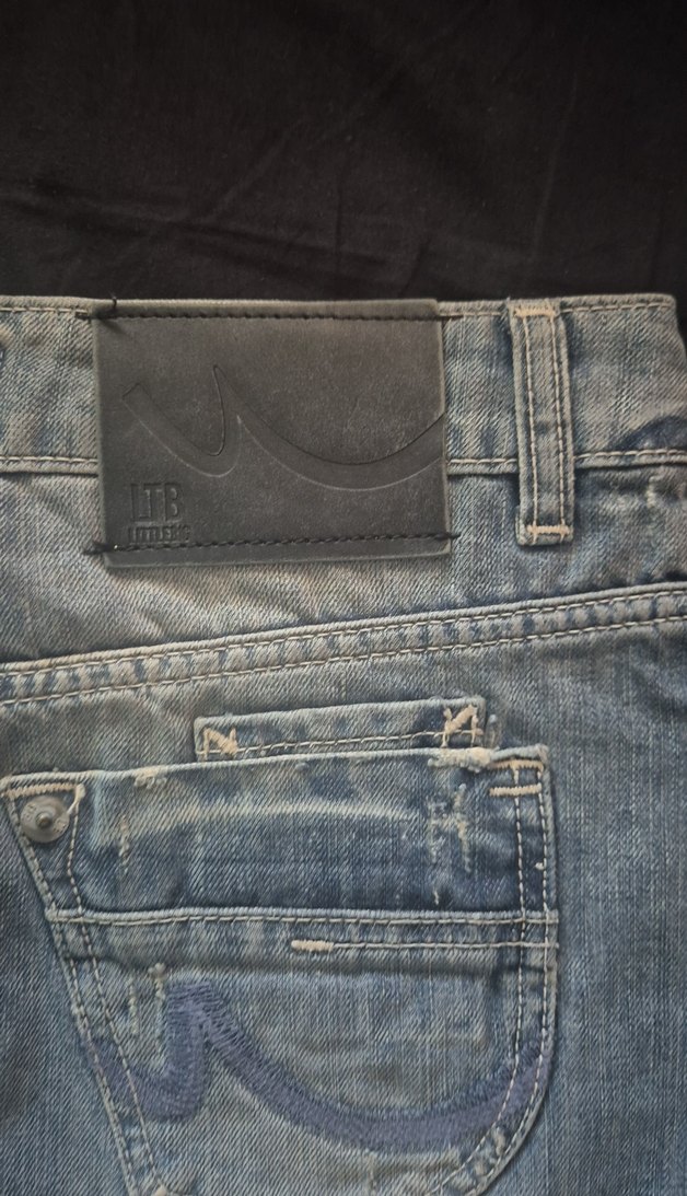 Düğmeli Gri Denim Mini Etek - Görsel 5