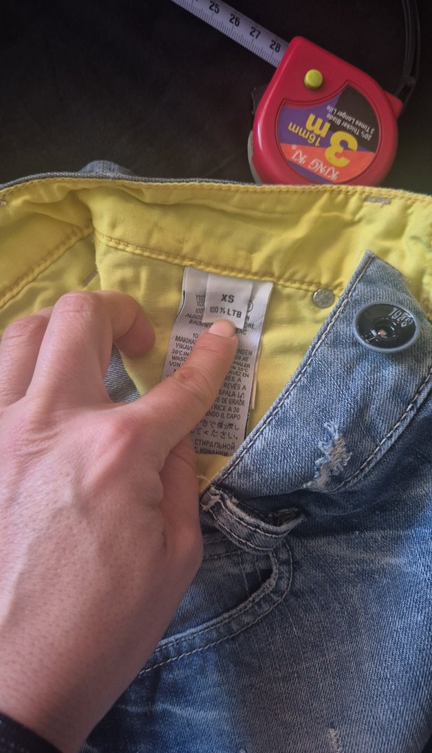 Düğmeli Gri Denim Mini Etek - Görsel 3