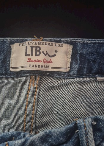 Mavi Bağcıklı Rahat Kesim Kadın Kot Şort - Görsel 3