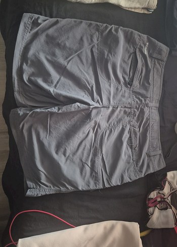 Gri kadın Kemerli Spor Şort - Görsel 3