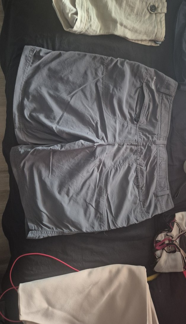 Gri kadın Kemerli Spor Şort - Görsel 3