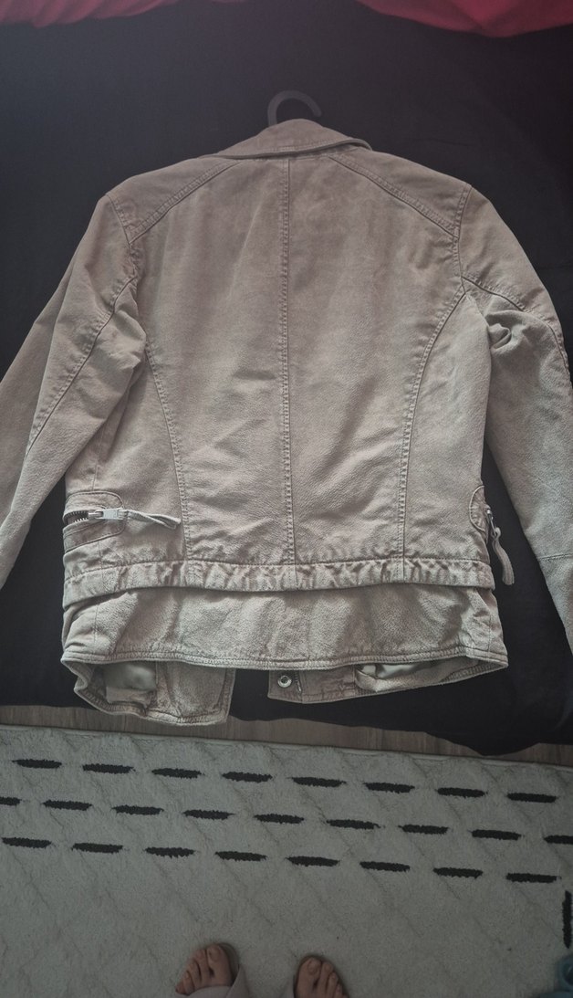 Gri Süet Kadın Deri Ceket - Görsel 3