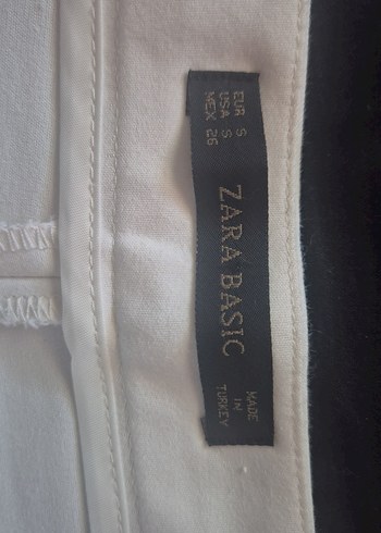 Beyaz Piliseli Kadın Kumaş şort etek - Görsel 2