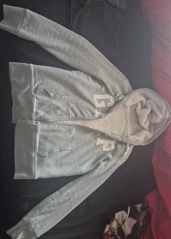 Gri Fermuarlı Erkek Polar Sweatshirt - Görsel 2