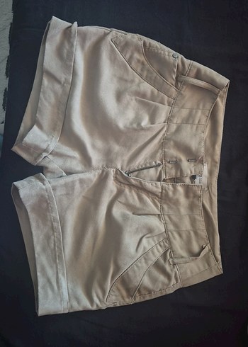 Bej Kadın Mini Şort - Görsel 5