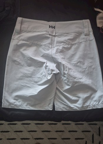 Gri Mini Kadın Şort, Kemerli, Sokak Stili - Görsel 3