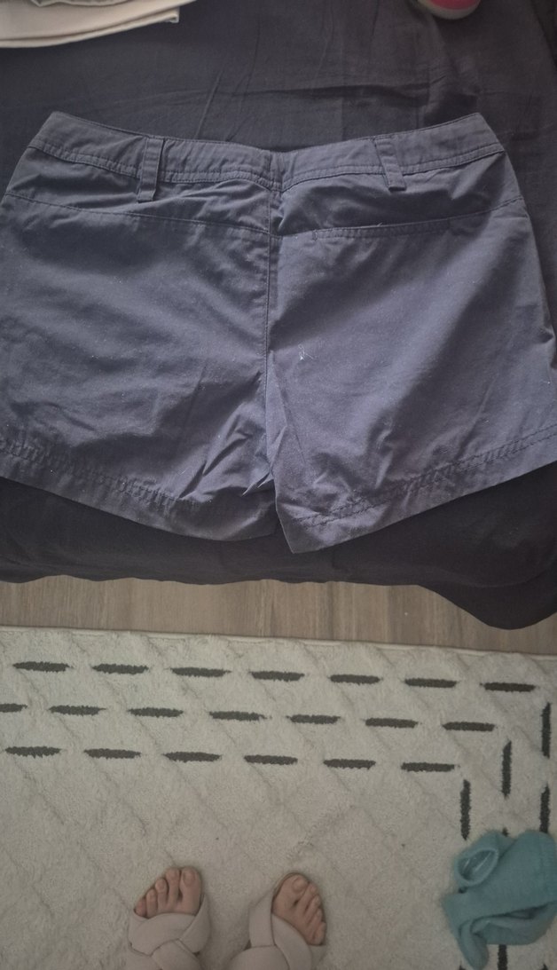 Gri Rahat Kesim Nike Mini Kot Şort - Görsel 2