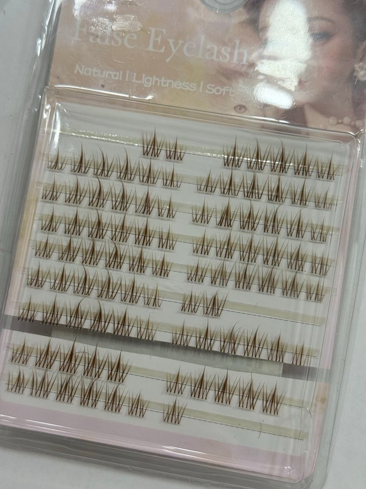 Bej Renkli Hafif Tekli Takma Kirpik Seti - Görsel 2