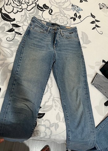 Kadın Mavi Denim Normal Boy Pantolon