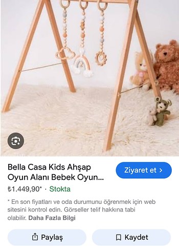 Bella Casa Kids Ahşap Bebek Oyun Alanı