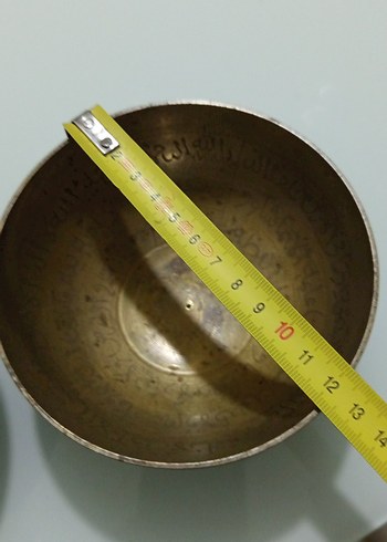 Parlak Altın Renkli İki Geleneksel Kase - Görsel 6