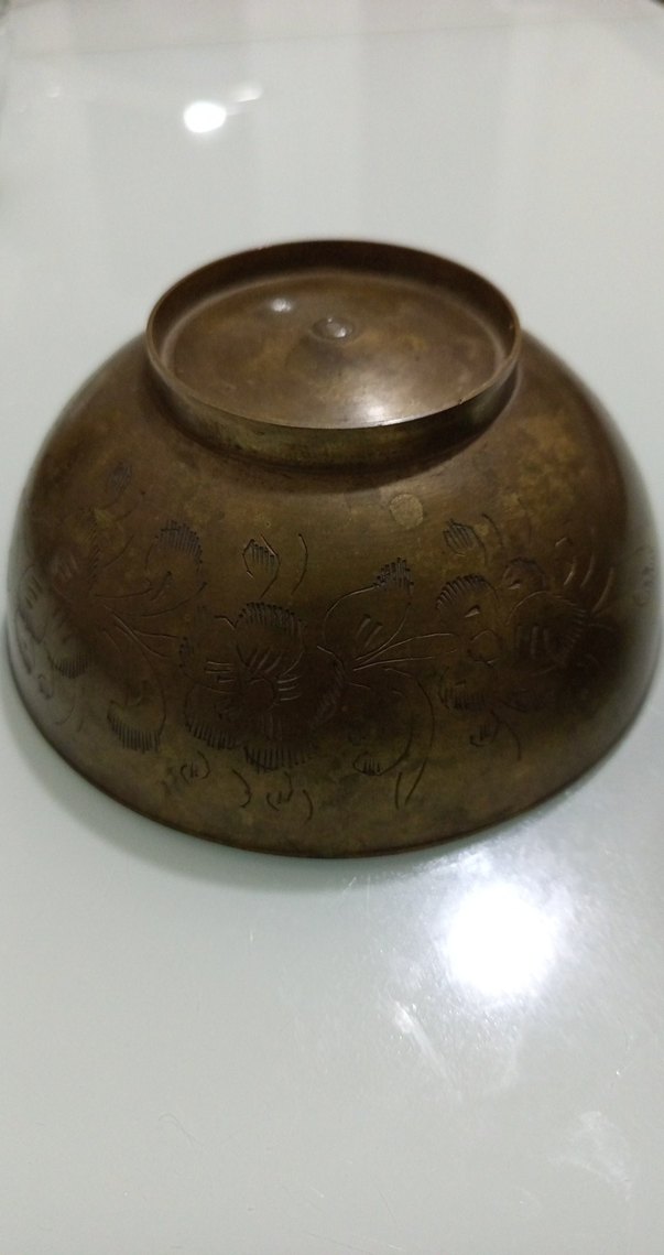 Parlak Altın Renkli İki Geleneksel Kase - Görsel 3