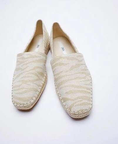 Zebra desenli Zara loafer