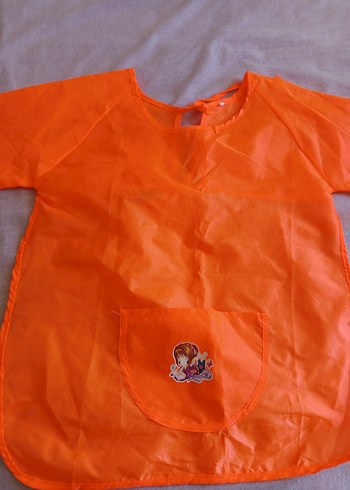 Turuncu Baskılı Bebek Önlüğü - Görsel 2