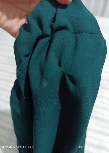 Kadın Koyu Yeşil Düğmeli Uzun Yelekli Takım - Görsel 4