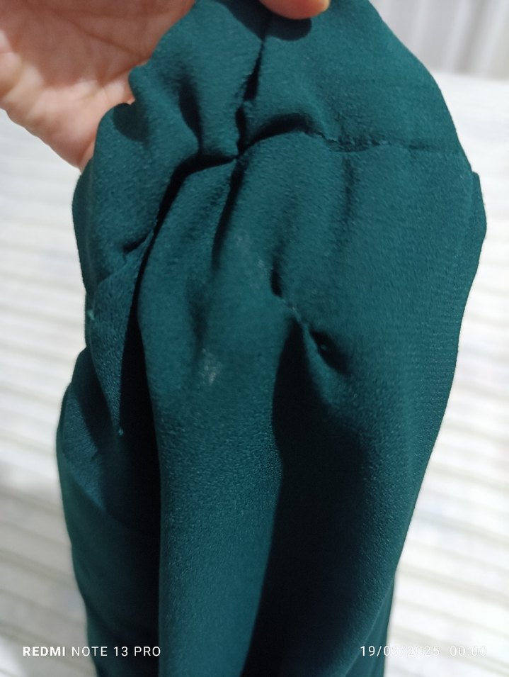 Kadın Koyu Yeşil Düğmeli Uzun Yelekli Takım - Görsel 4