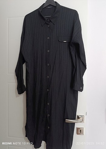 Siyah Uzun Kollu  Kadın Gömlek - Görsel 3