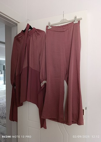 İnci Detaylı Pembe ikili Takım - Görsel 2