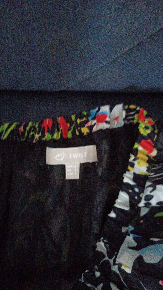 Renkli Desenli Piliseli Uzun Kadın Etek - Görsel 2