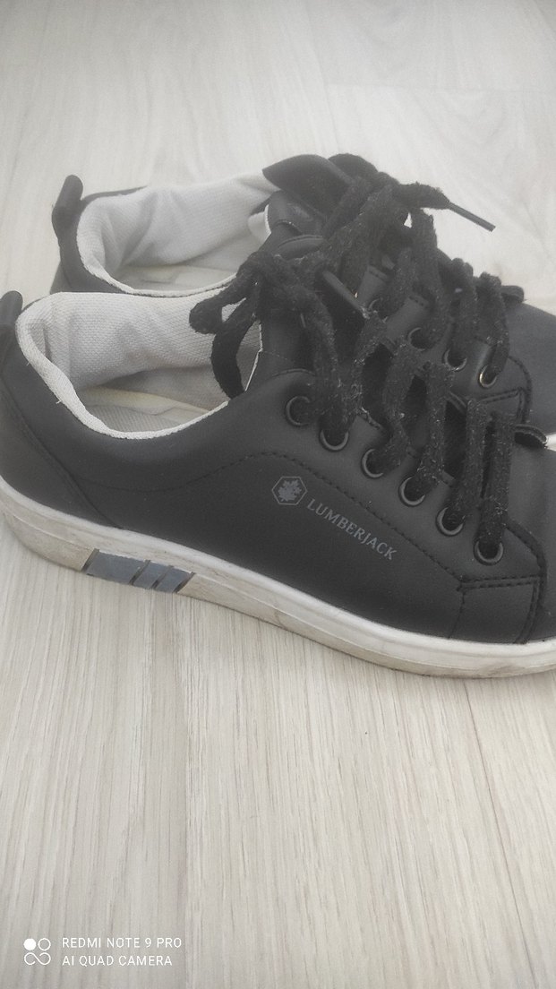 kiz Çocuk Siyah Bağcıklı Sneaker - Görsel 2