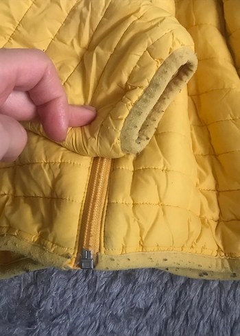 Kapüşonlu Sarı Erkek Çocuk Mont - Görsel 6