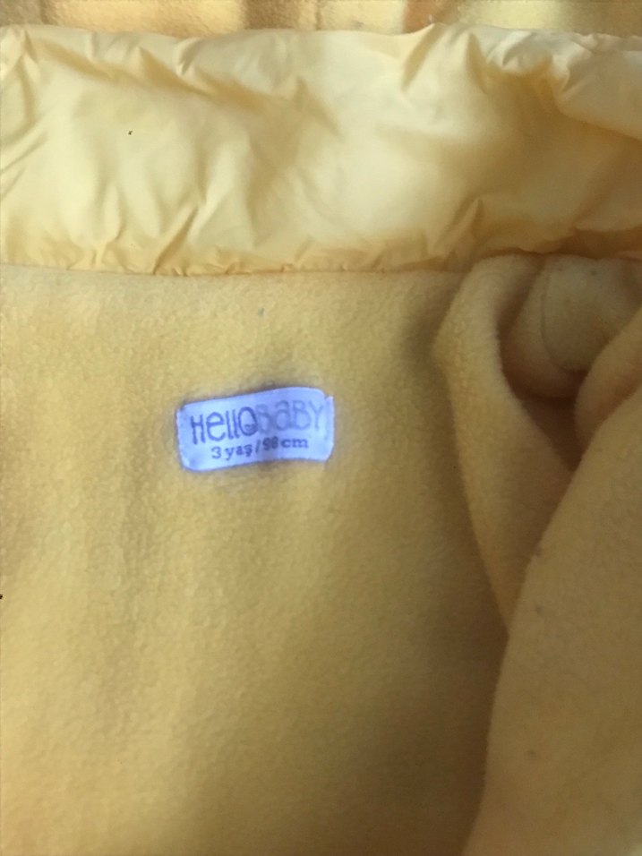 Kapüşonlu Sarı Erkek Çocuk Mont - Görsel 5