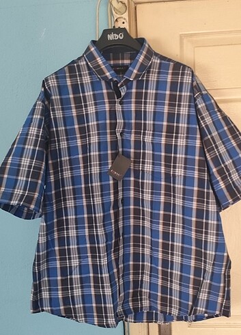 SIFIR KISA KOLLU GÖMLEK GENİŞ BEDEN 3 XL