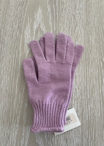 Mor Kadın Triko Eldiven - Görsel 2
