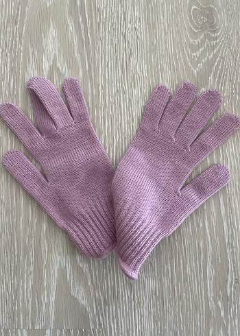 Mor Kadın Triko Eldiven - Görsel 3