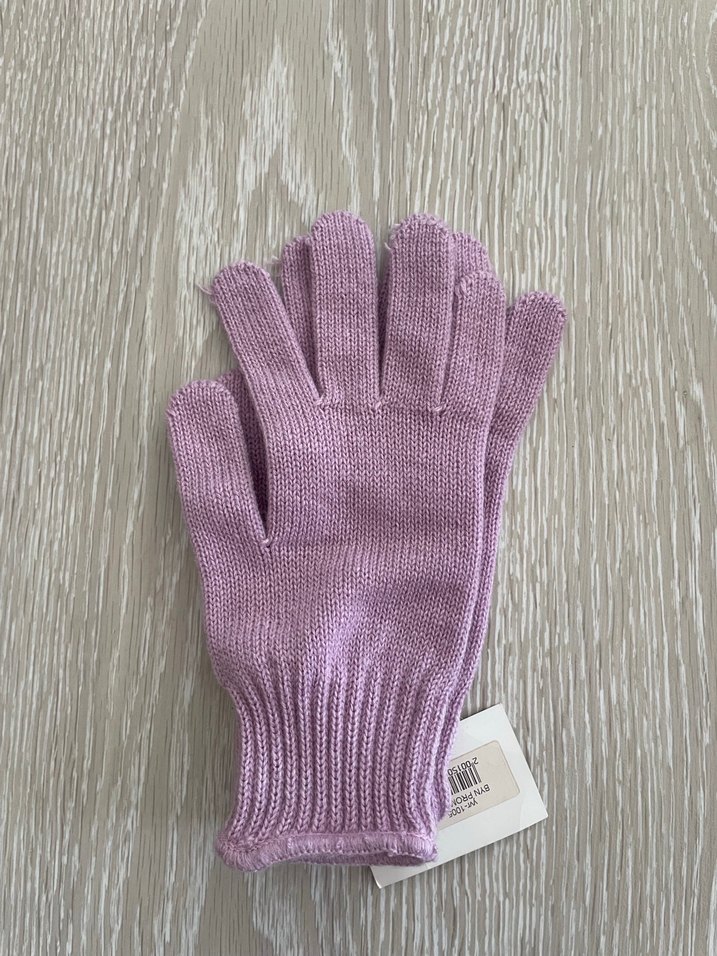 Mor Kadın Triko Eldiven - Görsel 2