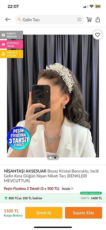 Beden Gelin tacı