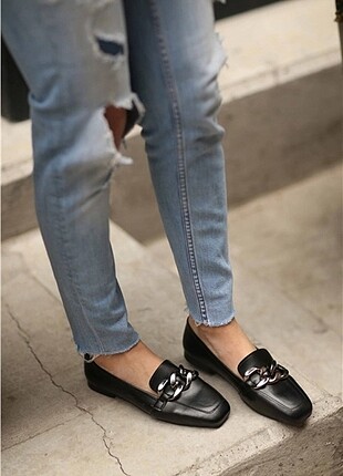 Siyah loafer ayakkabı 