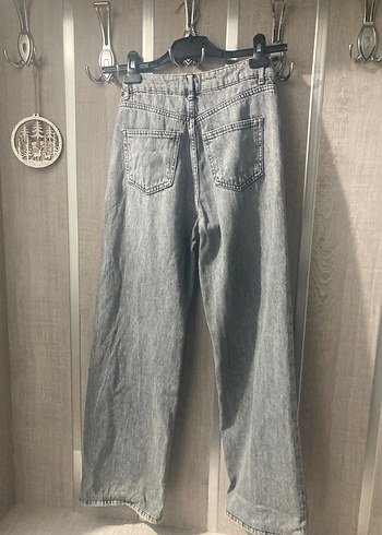 34 Beden gri Renk Gri Denim Pantolon