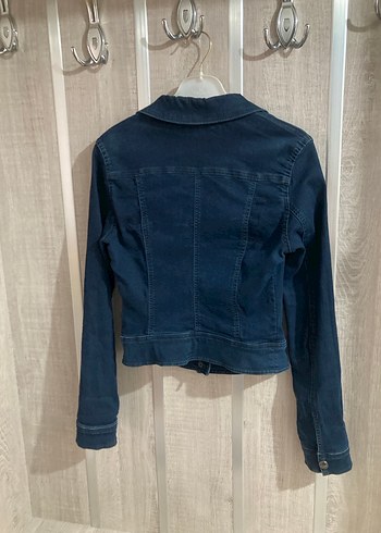 LTB Koyu Mavi Kadın Biker Denim Ceket