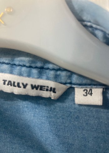 Diğer Düğmeli Mavi Denim Kadın Gömlek