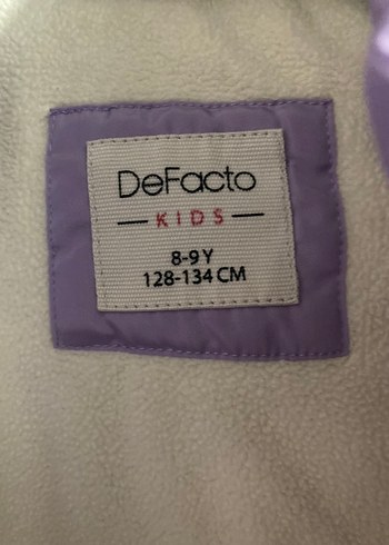 Defacto Kürklü Kapüşonlu Mor Kız Çocuk Mont