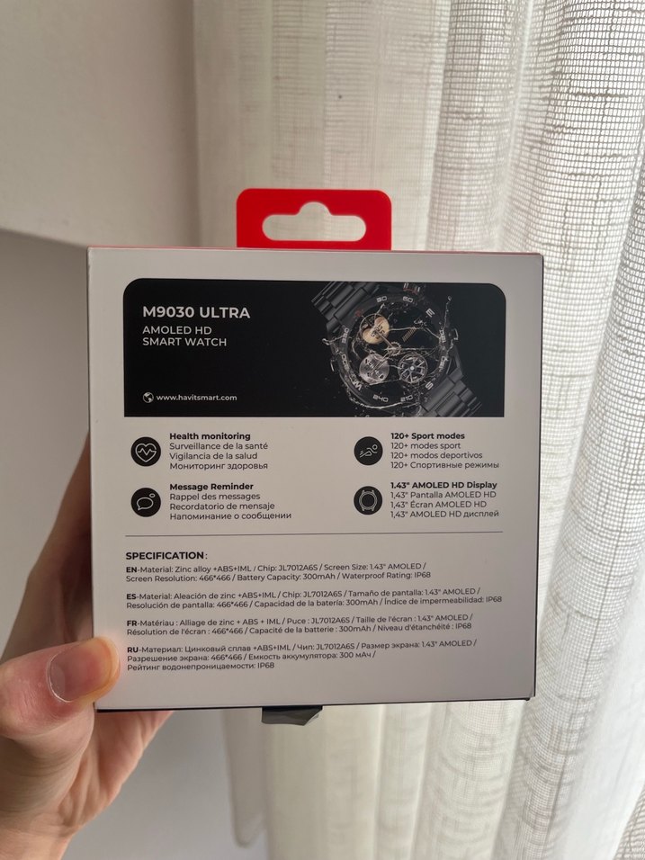 Havit M9030 Ultra AMOLED HD Akıllı Saat Siyah - Görsel 4