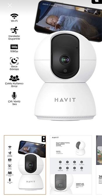 Havıt IPC20 Gece Görüşlü Ip Kamera