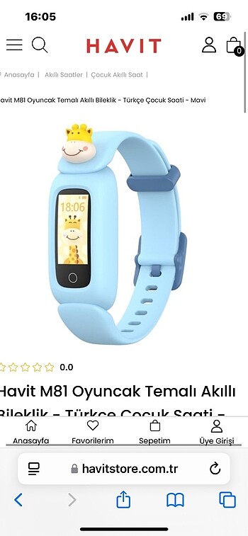 Havit M81 Oyuncak Temalı Akıllı Bileklik