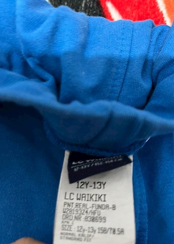 12-12 yaş Mavi Baskılı Erkek Eşofman Altı - Görsel 3