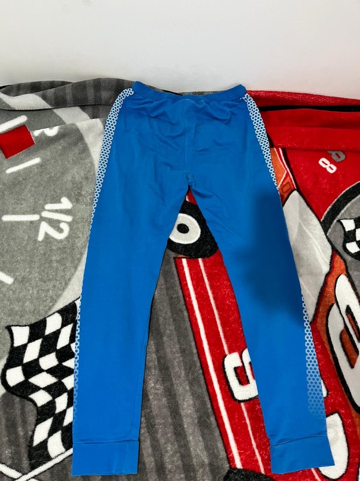 12-12 yaş Mavi Baskılı Erkek Eşofman Altı - Görsel 2