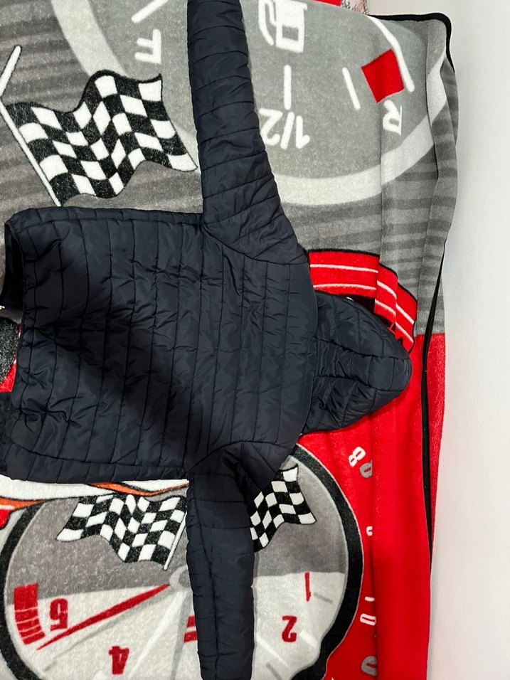 Erkek Siyah Kapüşonlu Fermuarlı Ceket - Görsel 3